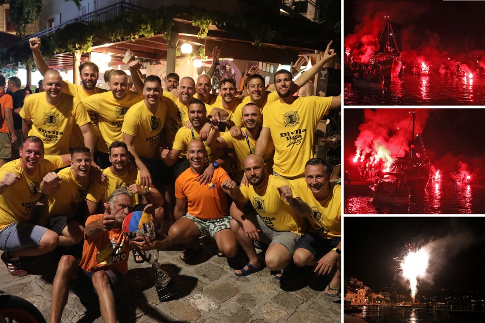 "Narančasta je najbolja.." - Doček prvaka u Mlinima; Festa, bakljada, vatromet (FOTO/VIDEO)