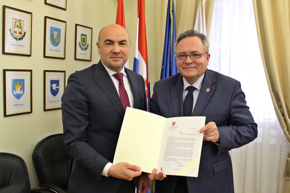 Predstavnici poljske regije Lublinsko vojvodstvo na prijemu kod župana