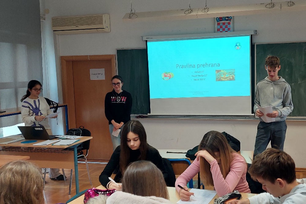 O&Scaron; Župa dubrovačka; Vr&scaron;njačka radionica na temu pravilne prehrane za učenike sedmih i osmih razreda