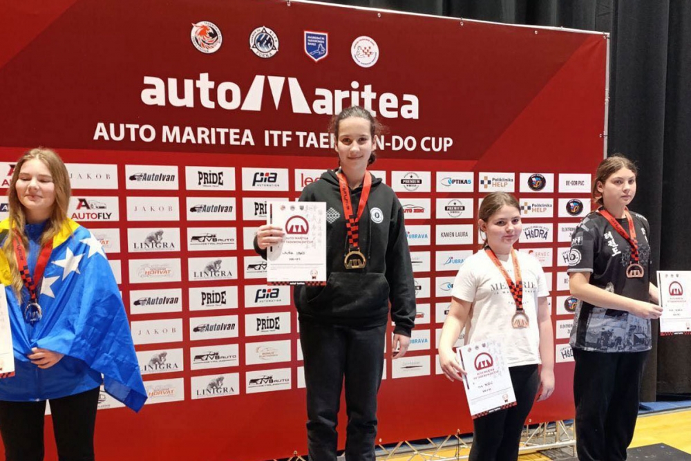 Taekwon-do klub Shark odličan na Auto Maritea ITF Cupu u Zagrebu, Lauri Obad zlato u borbama i formama