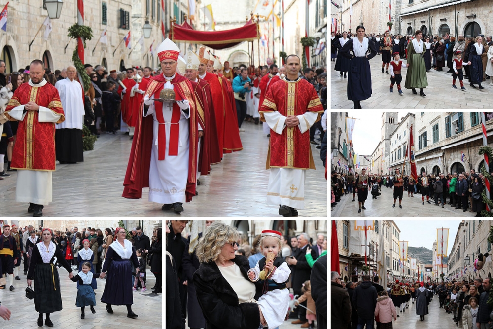 Najljepše slike Dubrovnika u godini - Svečana procesija 1051. Feste Sv. Vlaha (FOTOGALERIJA)
