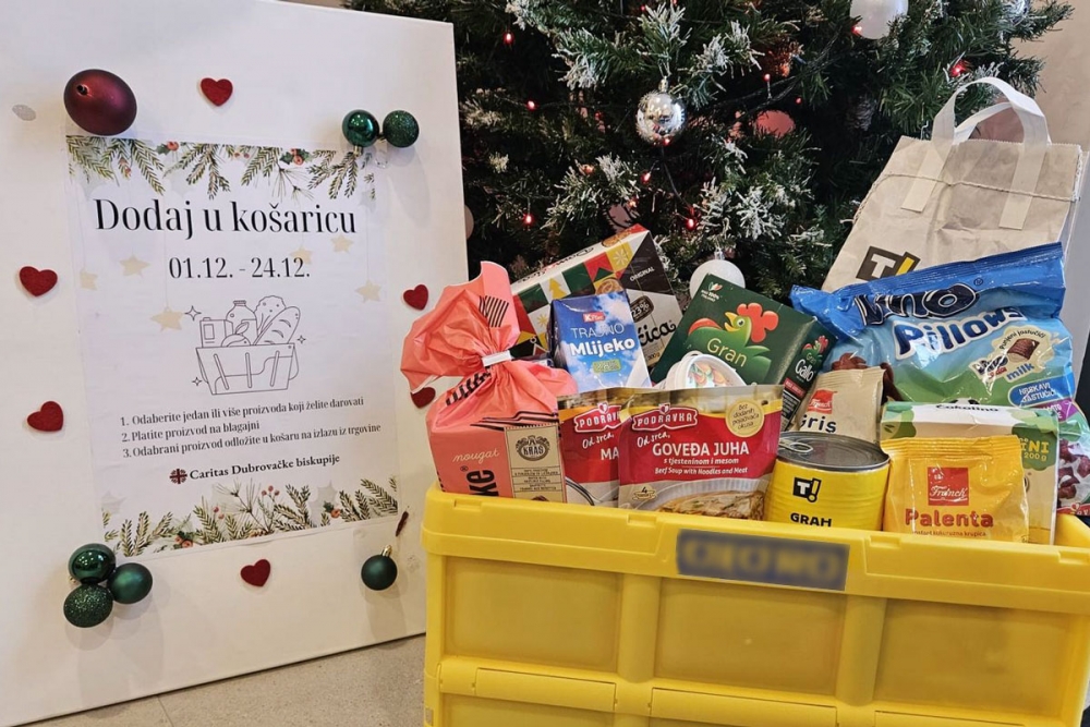 U Caritasovoj adventskoj akciji &ldquo;Dodaj u ko&scaron;aricu&rdquo; prikupljeno 2776 proizvoda