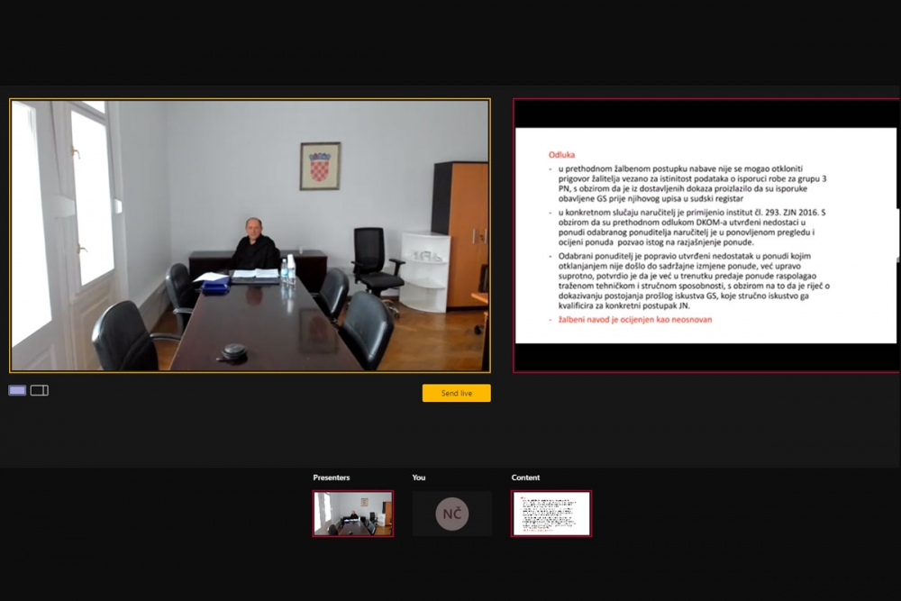 Županijska komora Dubrovnik; Održan webinar izobrazbe u području sustava javne nabave