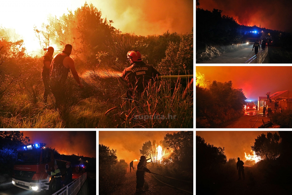 Veliki požar; Borba s vatrenom stihijom iznad Solina, Kostura i Zavrelja (FOTOGALERIJA/VIDEO)