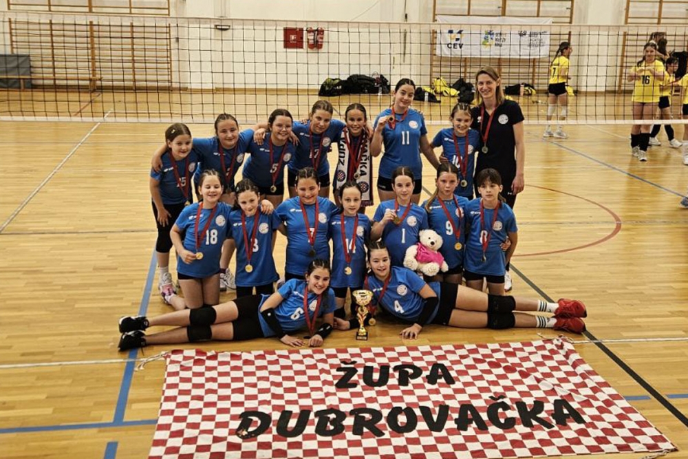 Djevojčice uzrasta U-11 ispisale povijest kluba; ŽOK Župa dubrovačka prvak Hrvatske u mini odbojci