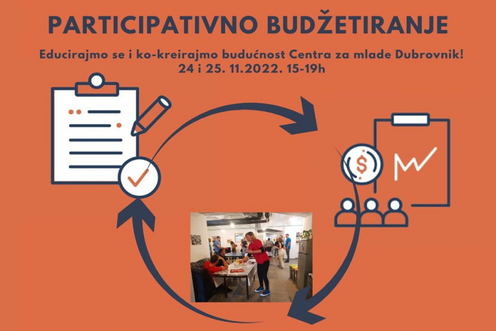 Centar za mlade Dubrovnik i Udruga Bonsai; Edukacija i radionica &quot;Participativno budžetiranje&quot;