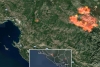 Župa u dimu koji dolazi s velikog požara u BiH uz granicu iznad Dube konavoske