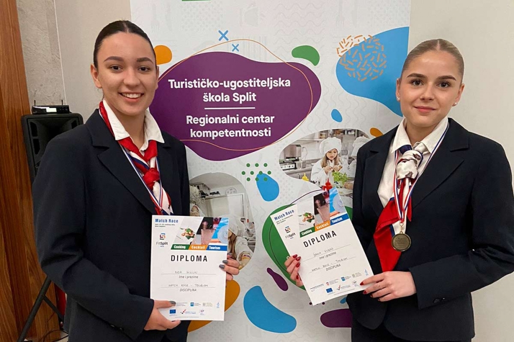 Ponovno nagrade učenicima Turističke i ugostiteljske &scaron;kole Dubrovnik na natjecanju Match Race Split