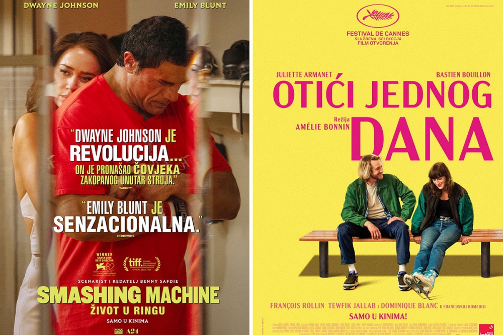 Novi kino tjedan; Smashing Machine: Život u ringu, Otići jednog dana, Treći svijet, Tri prijateljice..