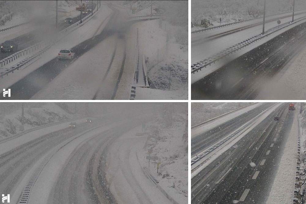 Zimski uvjeti na autocesti prema Splitu, zabrana prometa za vozila koja nemaju zimsku opremu