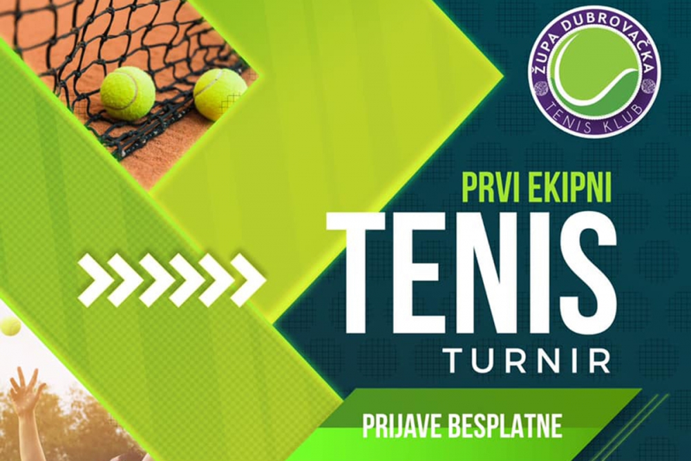Tenis Kluba Župa Dubrovačka organizira prvi ekipni turnir u Župi, igra se po formatu Davis Cupa