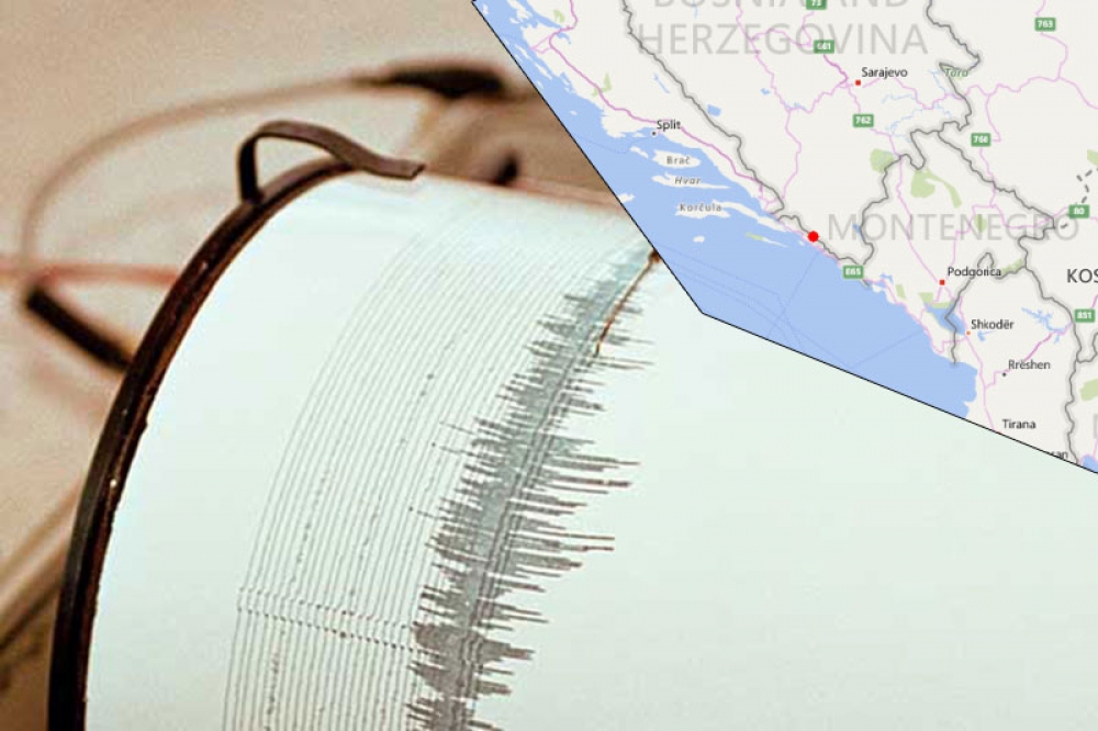 Jutros slab potres s epicentrom 15 km sjever-sjeverozapadno od Dubrovnika - 2.8 prema Richteru