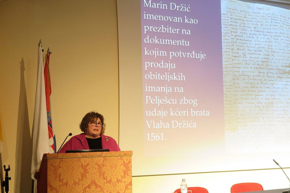 Na drugoj tribini Ususret sv. Vlahu dr. Stojan govorila o Marinu Držiću kao svećeniku