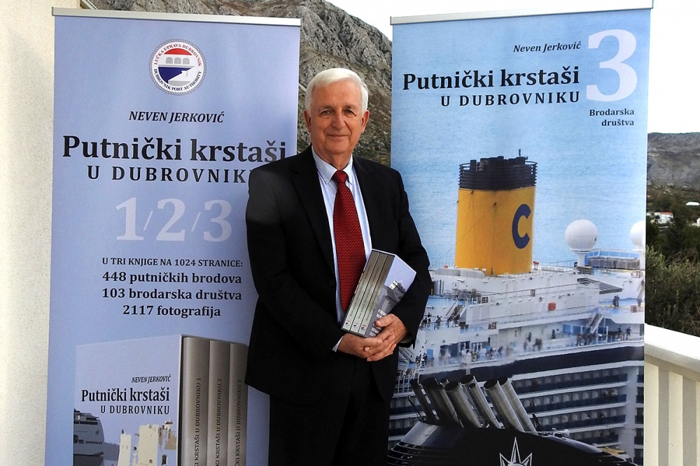 Predstavljena knjiga Nevena Jerkovića &quot;Putnički krstaši u Dubrovniku 3 - Brodarska društva&quot; (FOTO)