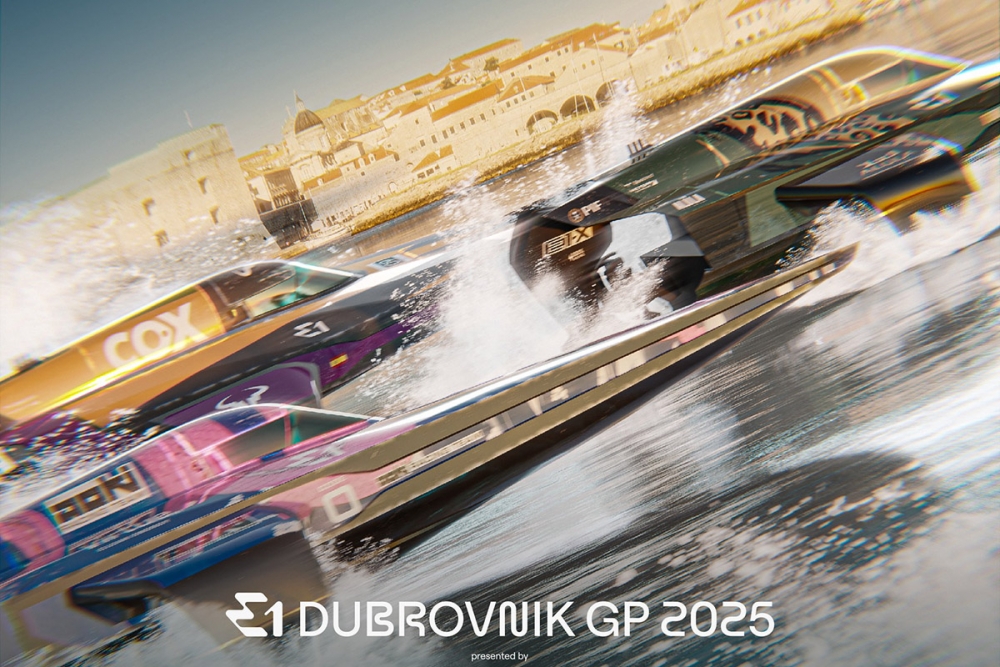 Dubrovnik domaćin treće runde Svjetskog prvenstva 2025 UIM E1, utrka glisera na električni pogon