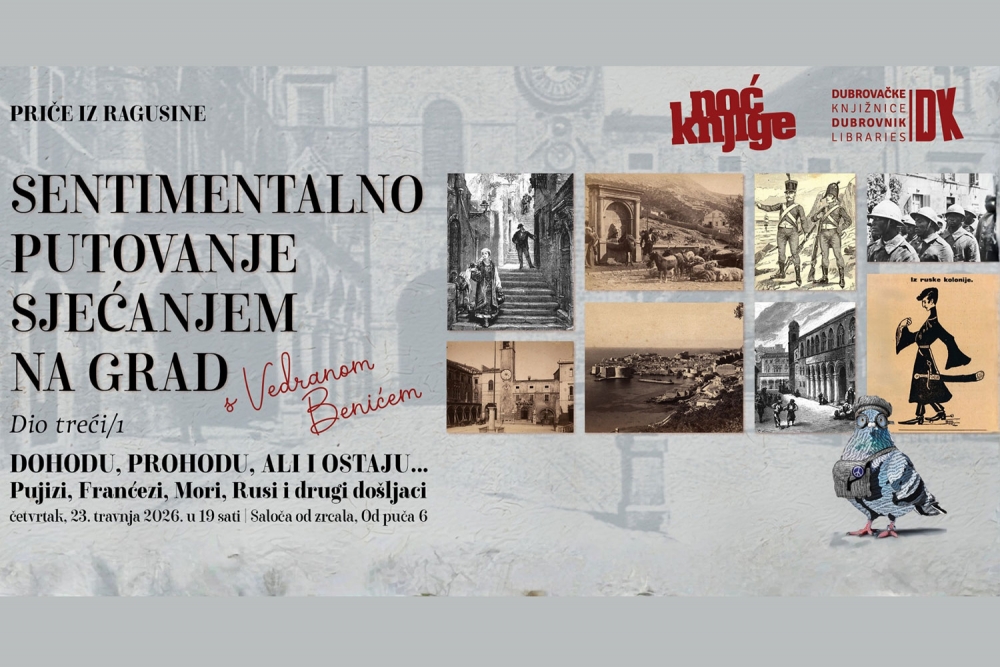 U četvrtak počinje ciklus predavanja "Sentimentalno putovanje sjećanjem na Grad s Vedranom Benićem"