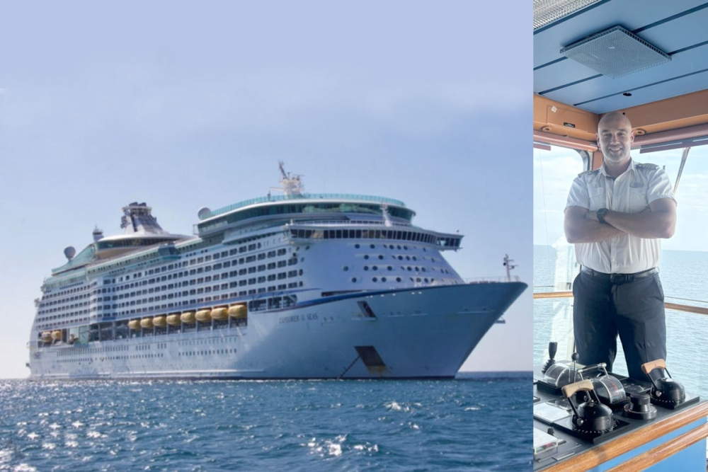 Kapetan Maro Kuzman prvi put sa svojim brodom kruzerom &quot;Explorer of the seas&quot; uplovio u grušku luku