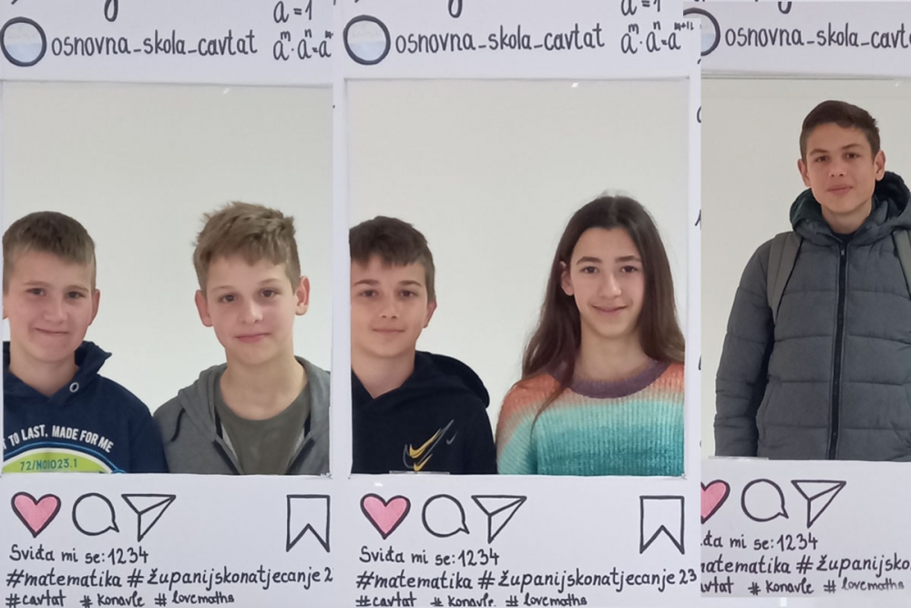 Dva prva mjesta učenika župske &scaron;kole na Županijskom natjecanju iz Matematike