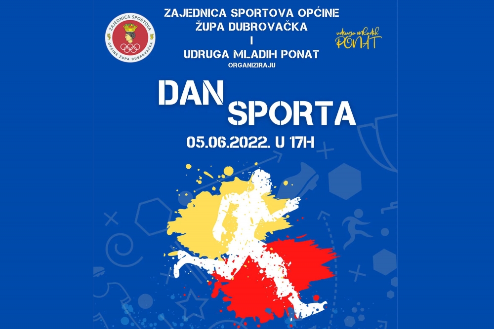 Zajednica sportova Općine poziva na "Dan Sporta" u nedjelju 5. lipnja na igrali&scaron;tu u Kuparima