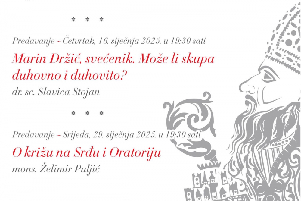 Druga tribina &ldquo;Ususret sv. Vlahu&rdquo; o Marinu Držiću &ndash; svećeniku