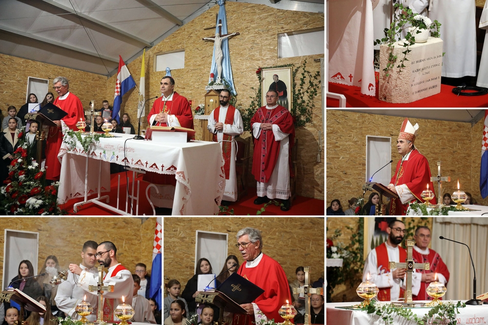 Blagdan bl. Alojzija Stepinca - Biskup Glasnović predvodio misno slavlje u prostoru Pastoralnog centra u Kuparima (FOTO)